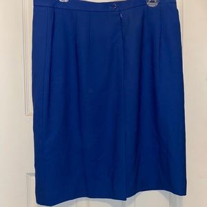 Blue pencil skirt